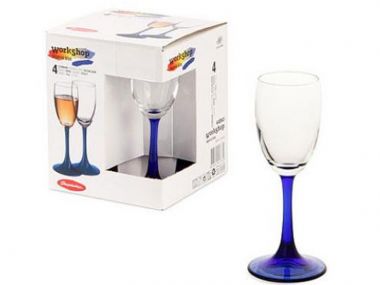 Рюмки PSB440043Уоркшоп Бронз 4шт.73мл.цветная ножка